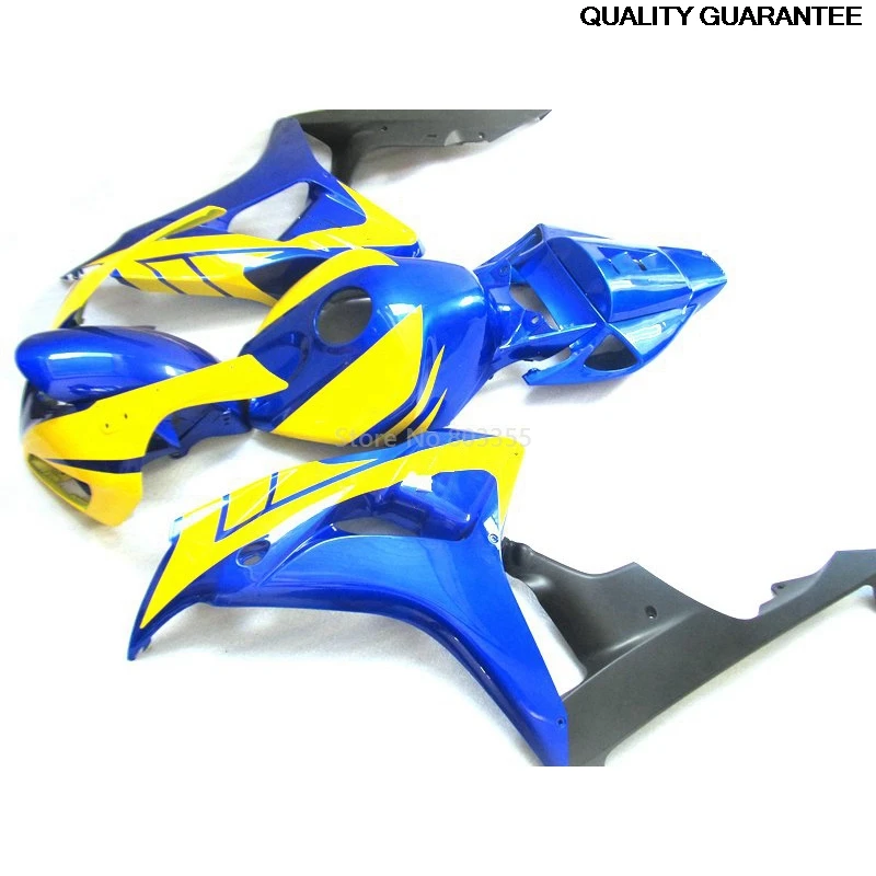 

High Grade Motorcycle Fairing kits 100% Fit For HONDA CBR1000RR 2006 2007 Blue Yellow Black fairings cbr1000rr 06 07 FR35