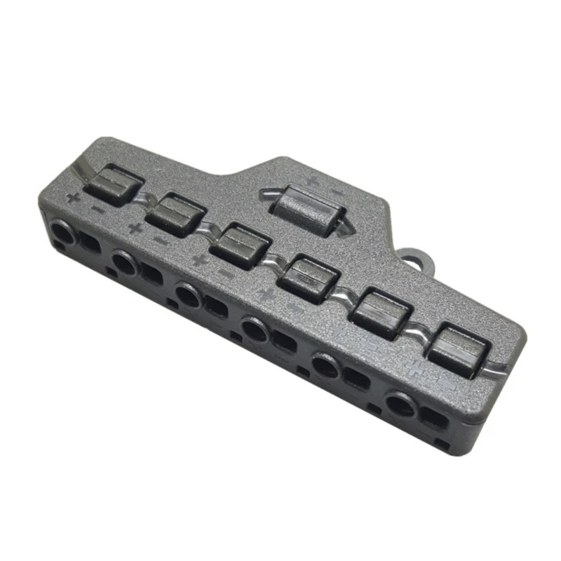 Easy Installation LED Lighting Wire Connector Block 1 In 6 Out Power Distribution Connector for Home & Vehicle Use 87HA