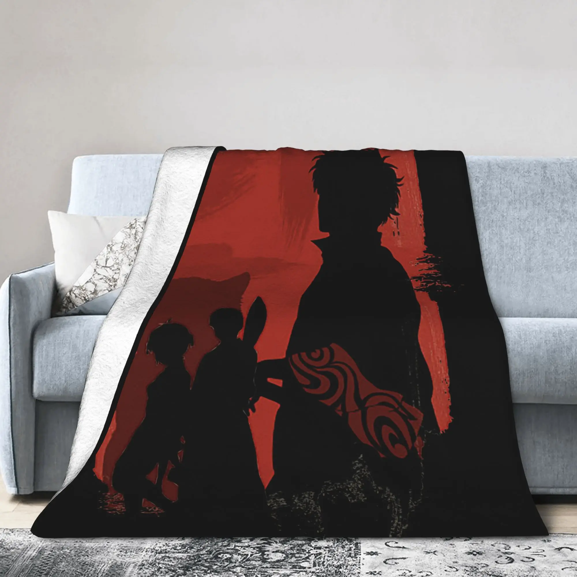 The Samurai Group Blankets Gintamas Flannel Funny Warm Throw Blankets for Bedspread Summer,