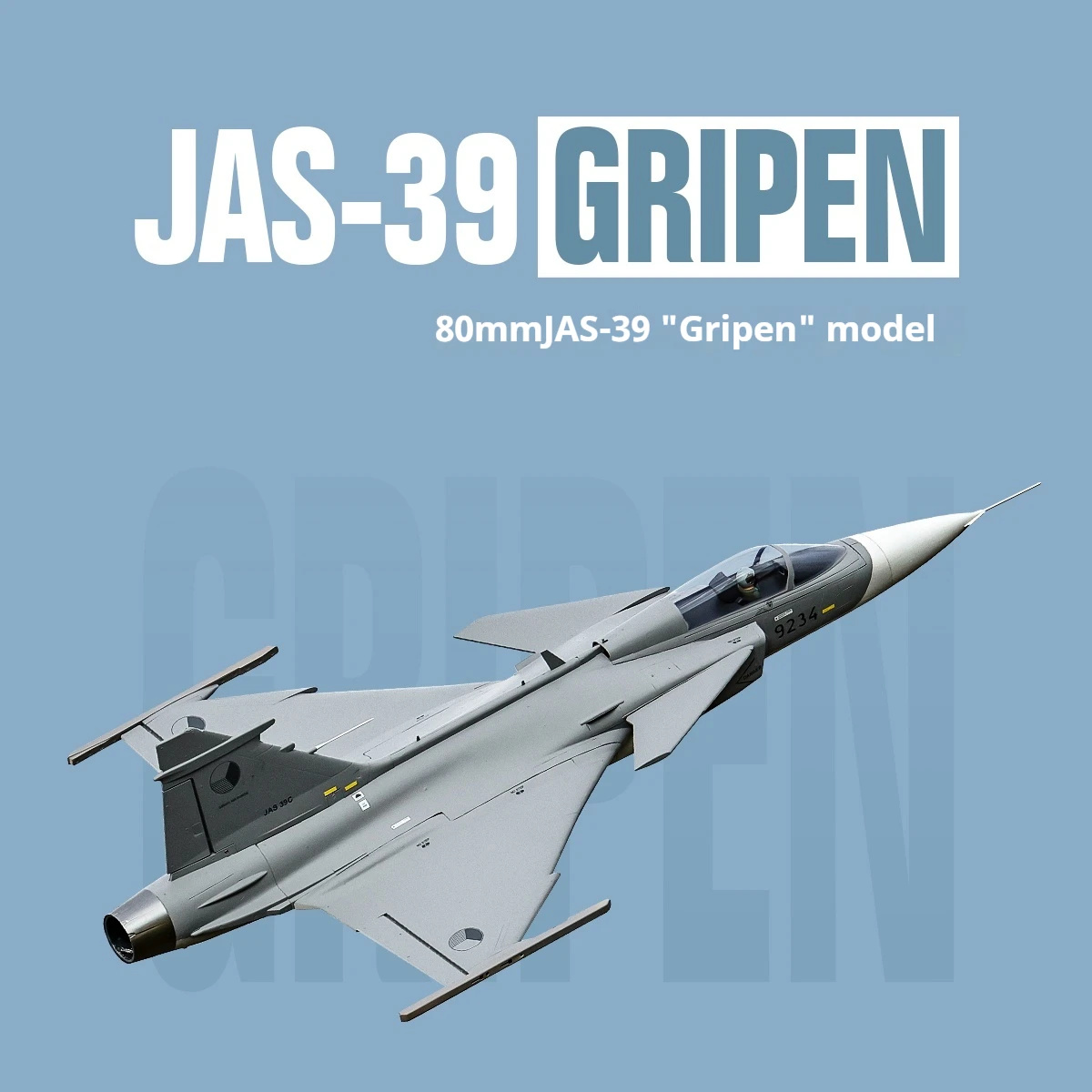 Flying Wing Rc 80mm série Jas-39 code "Gryphon" modèle de navette spatiale simulée jouet d'avion électrique rapide à haute Altitude