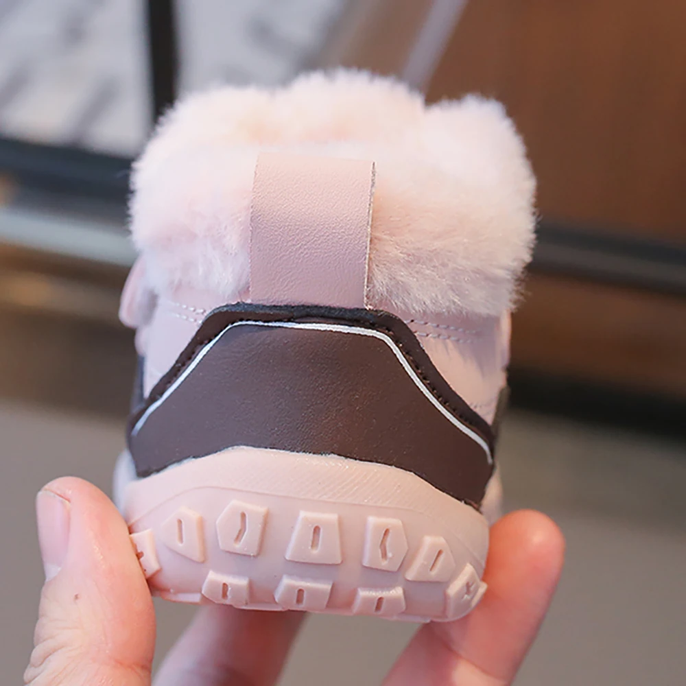 Sepatu Bot Musim Dingin Untuk Bayi Laki-laki Perempuan Ergonomis Anti-selip Sepatu Bot Salju Balita Tahan Air Sepatu Katun Anak Sepatu Bot Hangat