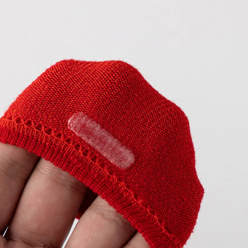 Baby Red Christmas Socks Bow Toddler Boat Socks Solid Cotton Short Sock 0-3Year Kids Rubber Bottom Anti-slip Floor Sock New Year