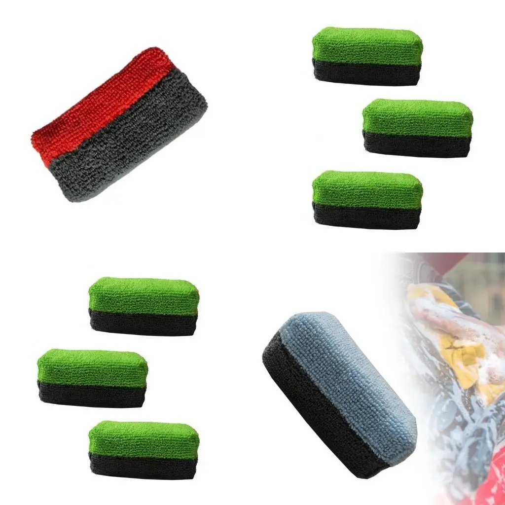 

02DE Pack Of 3 Microfiber Applicators Soft Sponge Pads for Vehicle Coating & Waxing