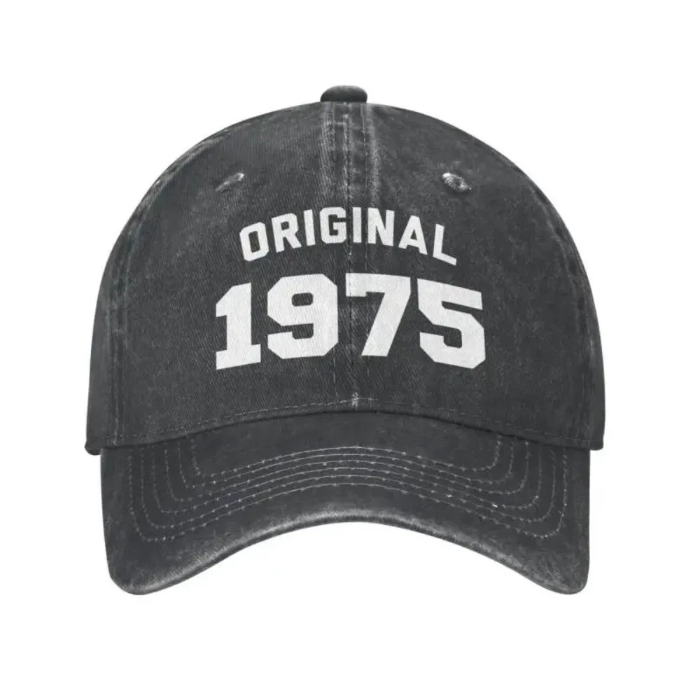 

2026 Personalized Cotton Original Born In 1975 Funny Birthday Gift Baseball Cap Outdoor Men Women's Adjustable Dad Hat Fashion