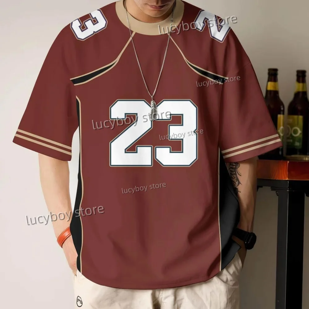 

2025 men number 23 Print Men lightweight T-Shirt Man Short Sleeves PLUS SIZE T-Shirt Vintage Jersey Tees Men ClothING