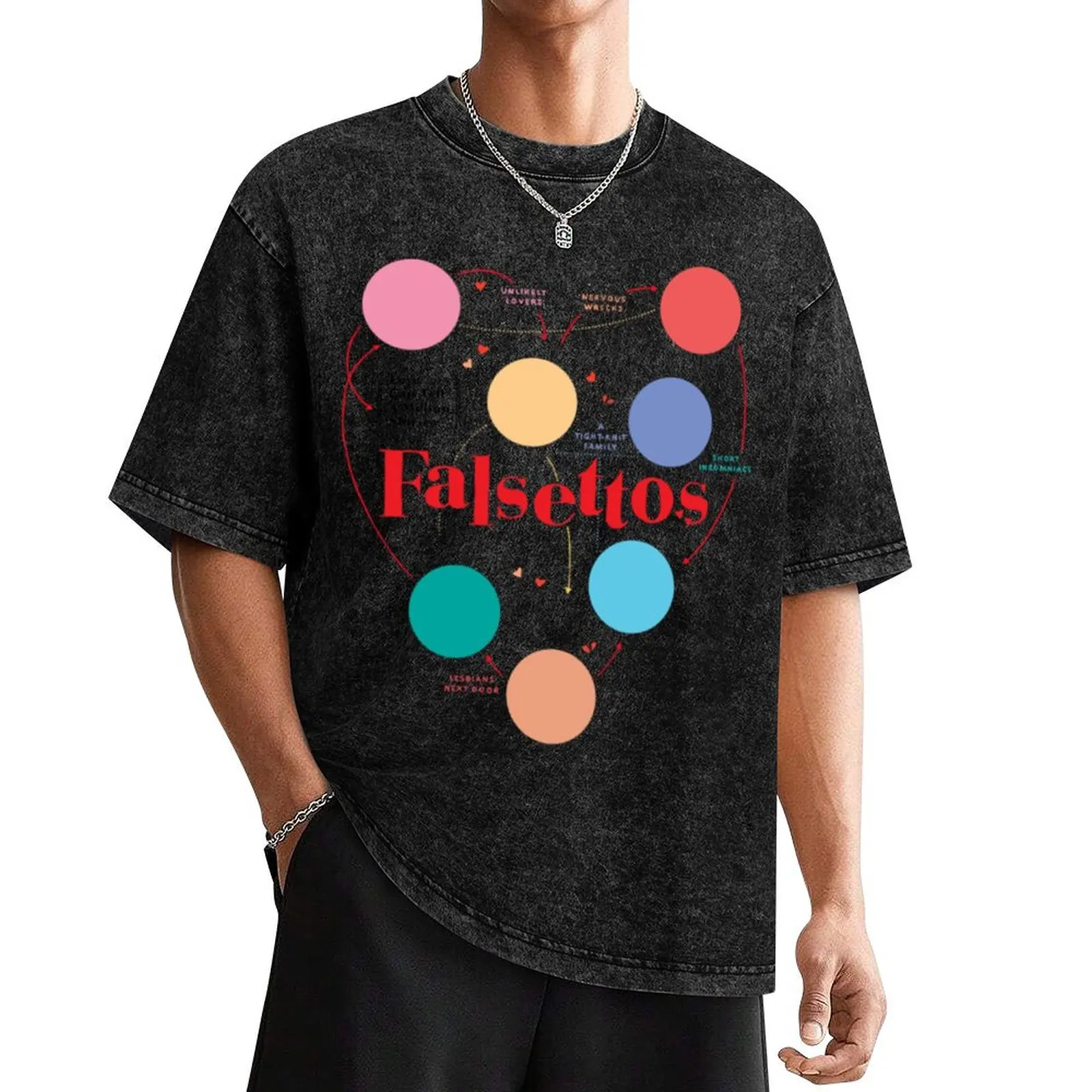 Falsettos (2) T-Shirt street wear Blouse mens graphic t-shirts anime