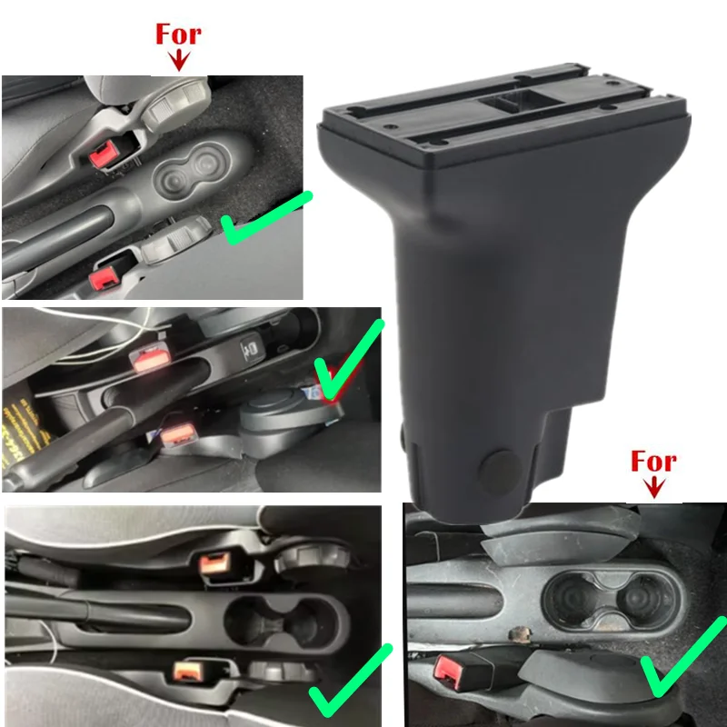 Car Armrest box For Fiat 500 armrest box For Fiat CRONOS Center Storage box Interior Dedicated Retrofit heighten Car Accessories