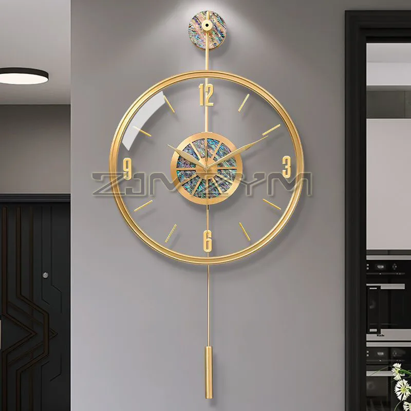 Elegant Luxury Large Wall Clock Modern Aesthetic Arts Watches Minimalist Decorative Clock Living Room Office Silent Wall Clocks