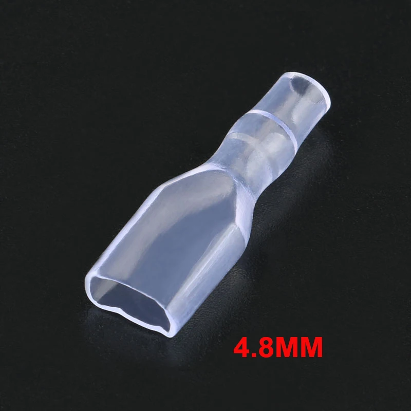 100pcs 2.8mm 4.8mm 6.3mm Rubber Sleeve Cover Case for 2.8MM 4.8MM 6.3MM Crimp Terminal Spade Connector Terminal Cap Plug Spring