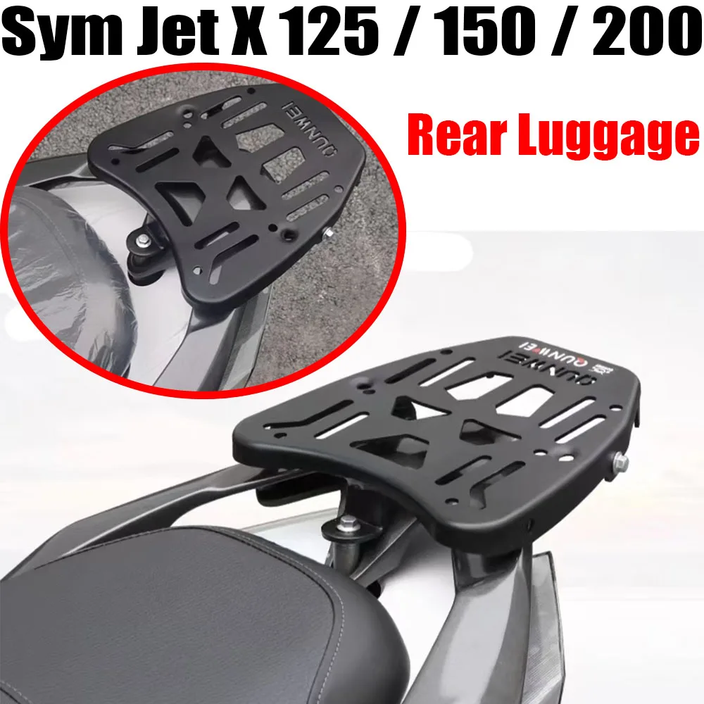 Motorcycle For Sym Jet -X Rear Luggage Rack Cargo Holder Shelf Moto Bracket Luggage Holder Fit For Sym Jet X 125 / 150 / 200