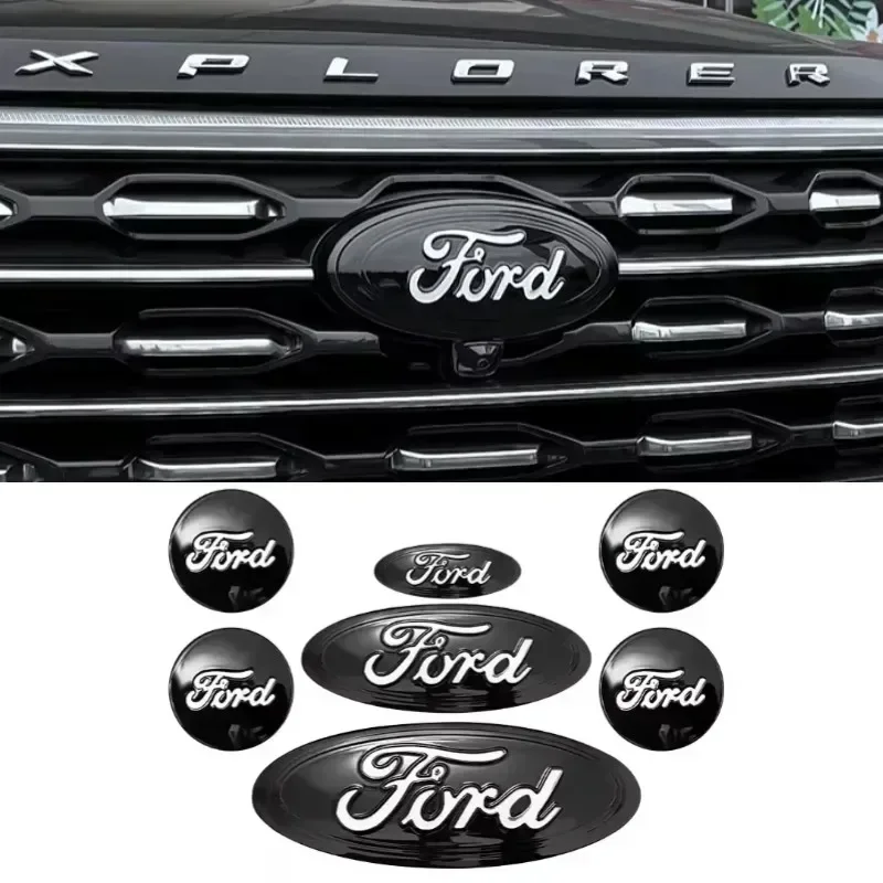 

Ford Metal Car Emblem Badge | Front Decal/Tail/Steering Wheel Accessory | For Explorer Escape ST Edge Focus Taurus Mondeo Kuga