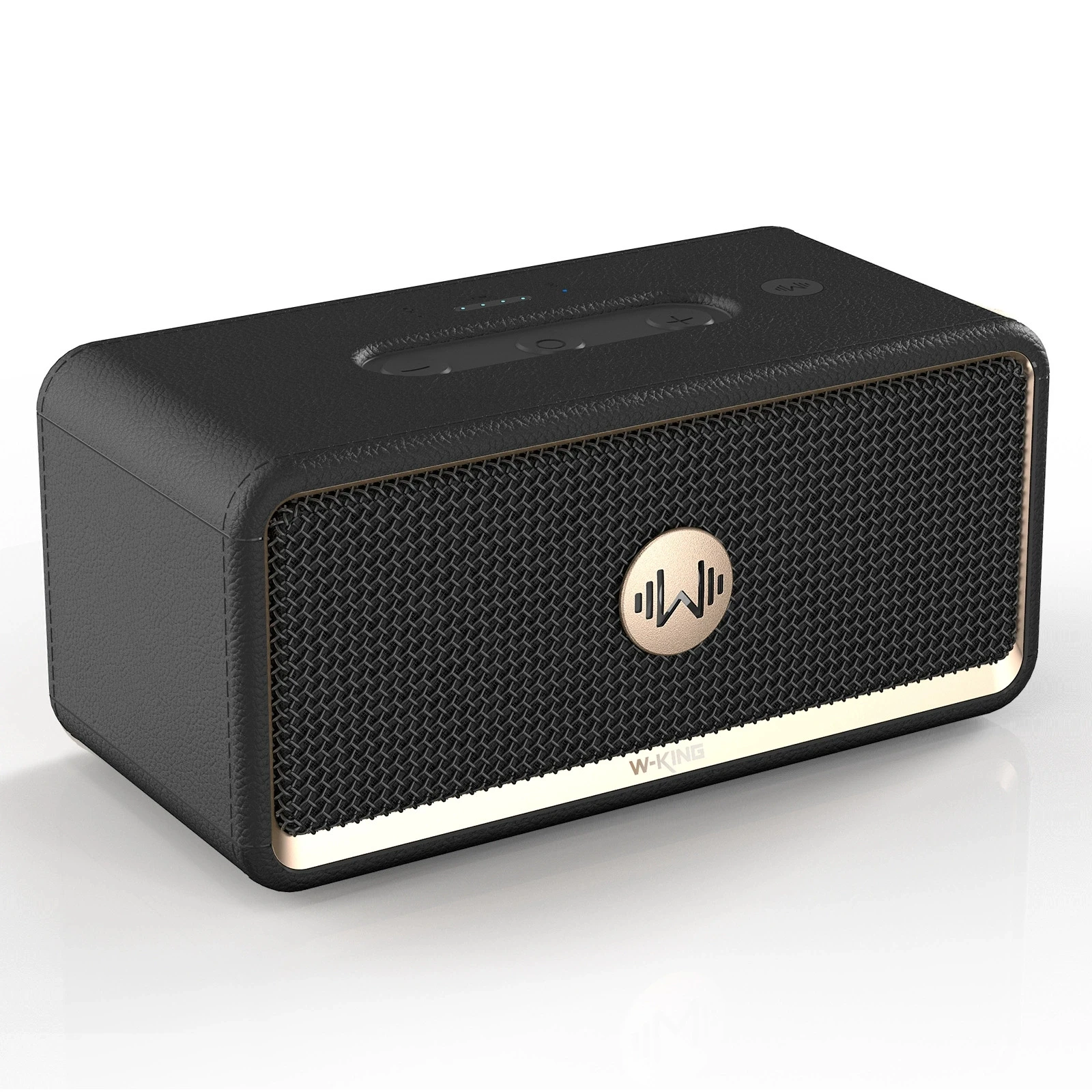 

Retro Style Speaker WKING H130 Portable Wireless HiFi Bass Boombox Support TWS AUX TF Card Player for Outdoor Party Sound System
