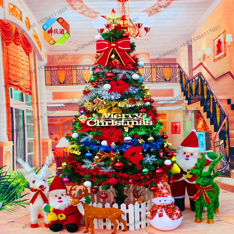 3 meters large Christmas tree 4 meters 5m interior decoration 600cm Christmas tree package