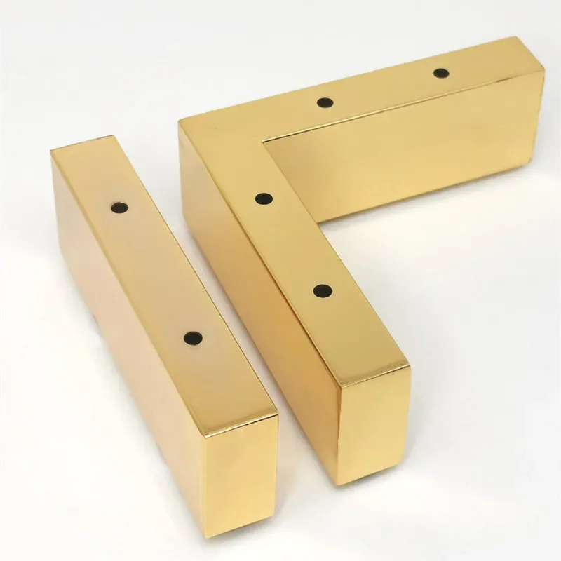 4Pcs L Style Hardware Sofa Feet Cold Rolled Steel Heavy Load Bearing Furniture Legs DIY Cabinets Sofas TV Furniture Hardware