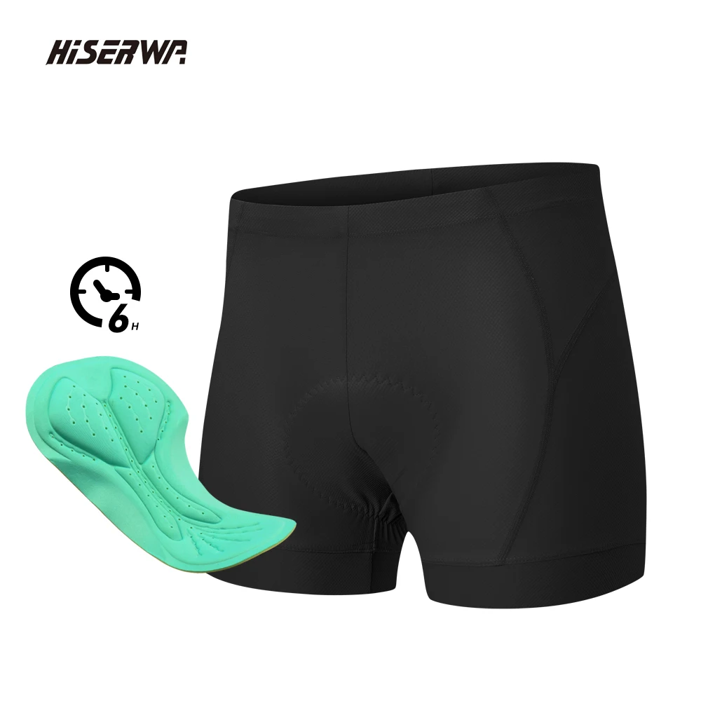 HISERWA Men Cycling Shorts Pro Shockproof Sponge Pad Breathable Cycling Underwear MTB Road Bike Shorts Summer Bicycle Underpant