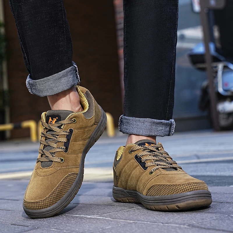 New Mens Durable Robust Hiking Shoes High-Traction Trail-Perfect Sneakers for Adventure-Ready Mountaineering Trekking Sneakers