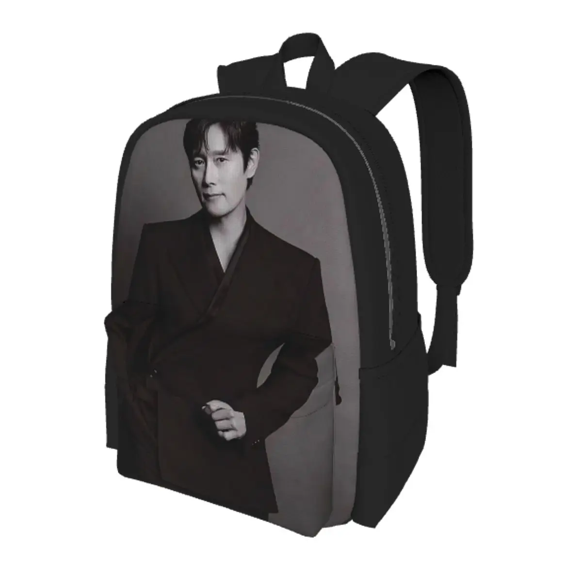

Lee Byung Hun Actor Student Backpack School Bag Hiking Travel Daypack for Men Women Bookbag Shoulder Bags