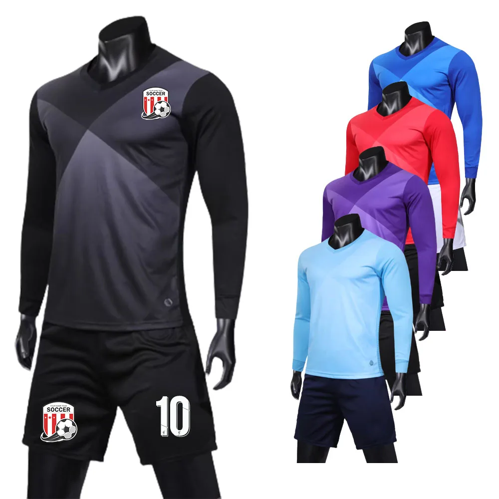 New Season Men's Soccer Uniform Sets Custom Quick Dry Team Club Professional Football Jersey Tracksuit 23/24 Man Sports Outfit