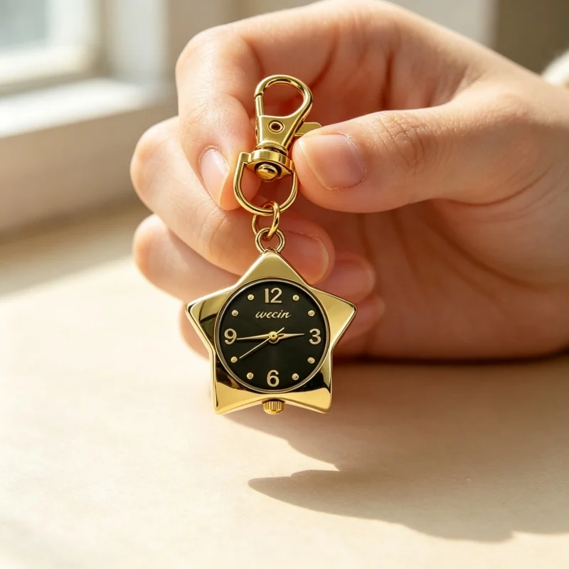 Charm Neutral Style Fashionable Simple Star Shaped Pendant Quartz Watch Steampunk Men's And Women's Pendant Gift