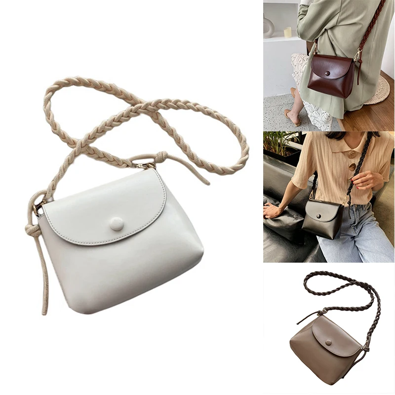 

Fashion Texture One-Shoulder Messenger Bag Simple Trendy Small Square Bag