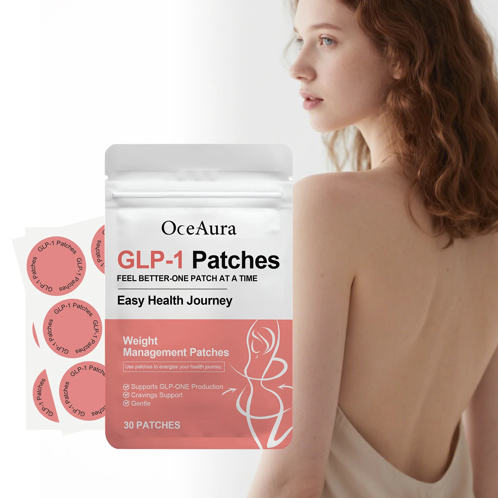 GLP 1 Patches for Weight Loss Dissolve Cellulite Inhibitor Regulate Appetite Accelerate Metabolism Burning Fat Reducing Stickers view 3