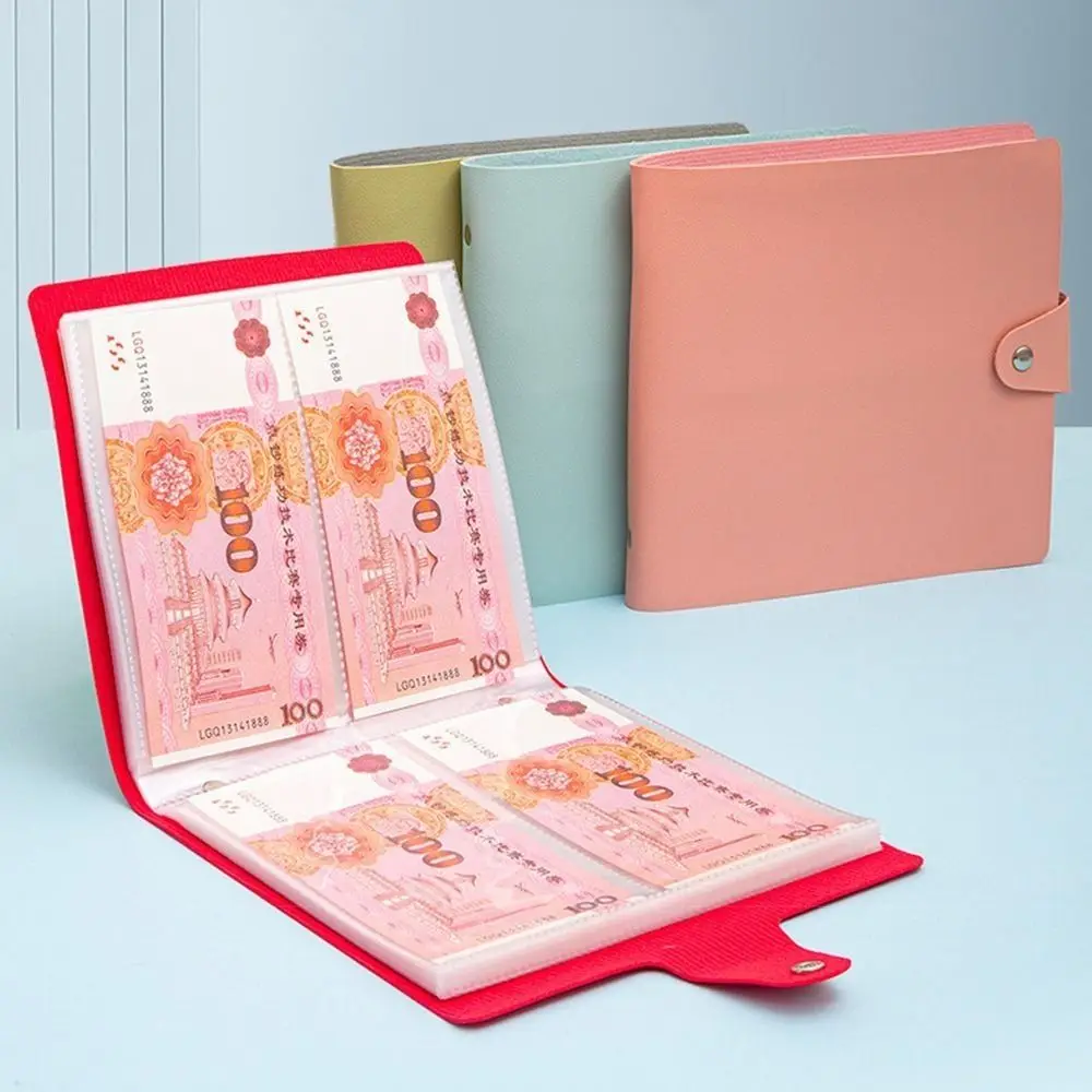 Save Money 200 Envelopes Money Saving Challenge PU Waterproof Money Collection Book Reusable Portable Savings Binder Children