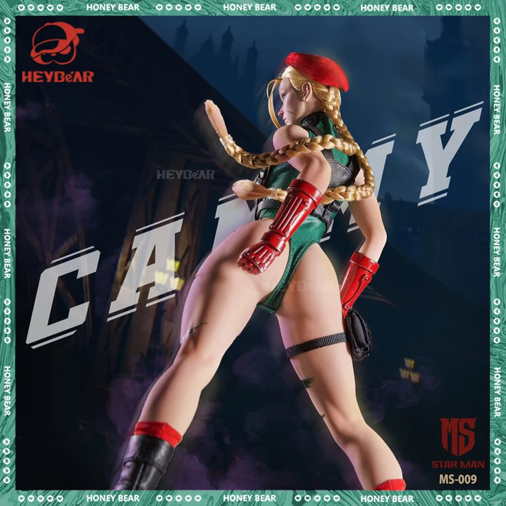 Original Star Man Ms-009 1/6 Muscle Girl Agent Cammy Soldier High Collar Bodysuit Design Movable Action Figure Model Collect Toy