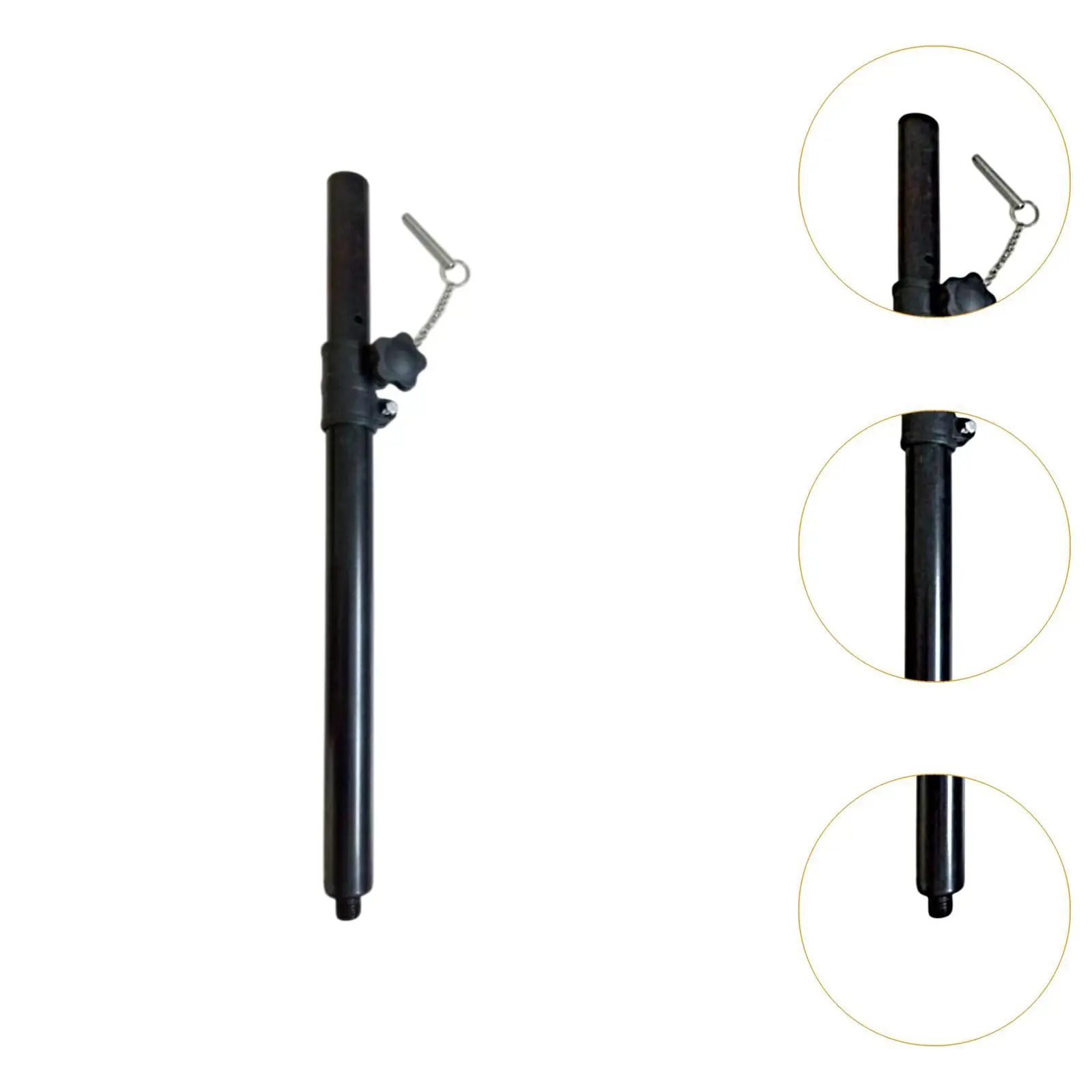 Speaker Pole Mount for Subwoofer 35mm Pole Manual Metal Height Adjustable Professional Mount Extender for Practice Performance view 5