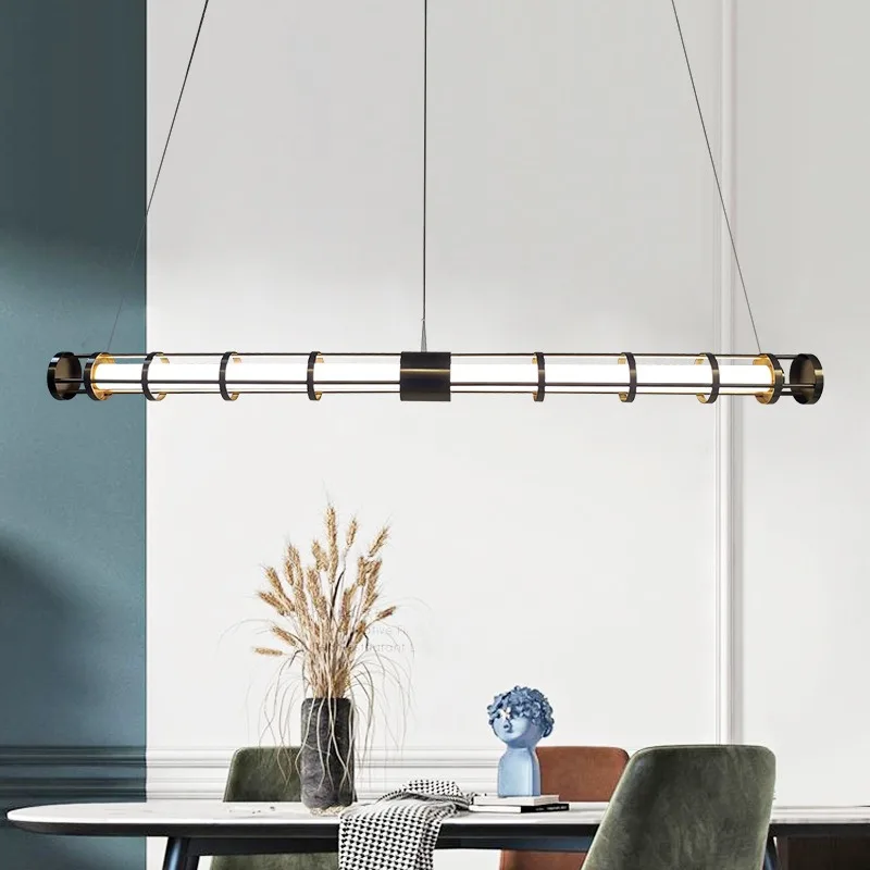 Postmodern Creative Restaurant Chandelier American Style Exhibition Hall Living Room Dining Table Hollowed Out Chandelier