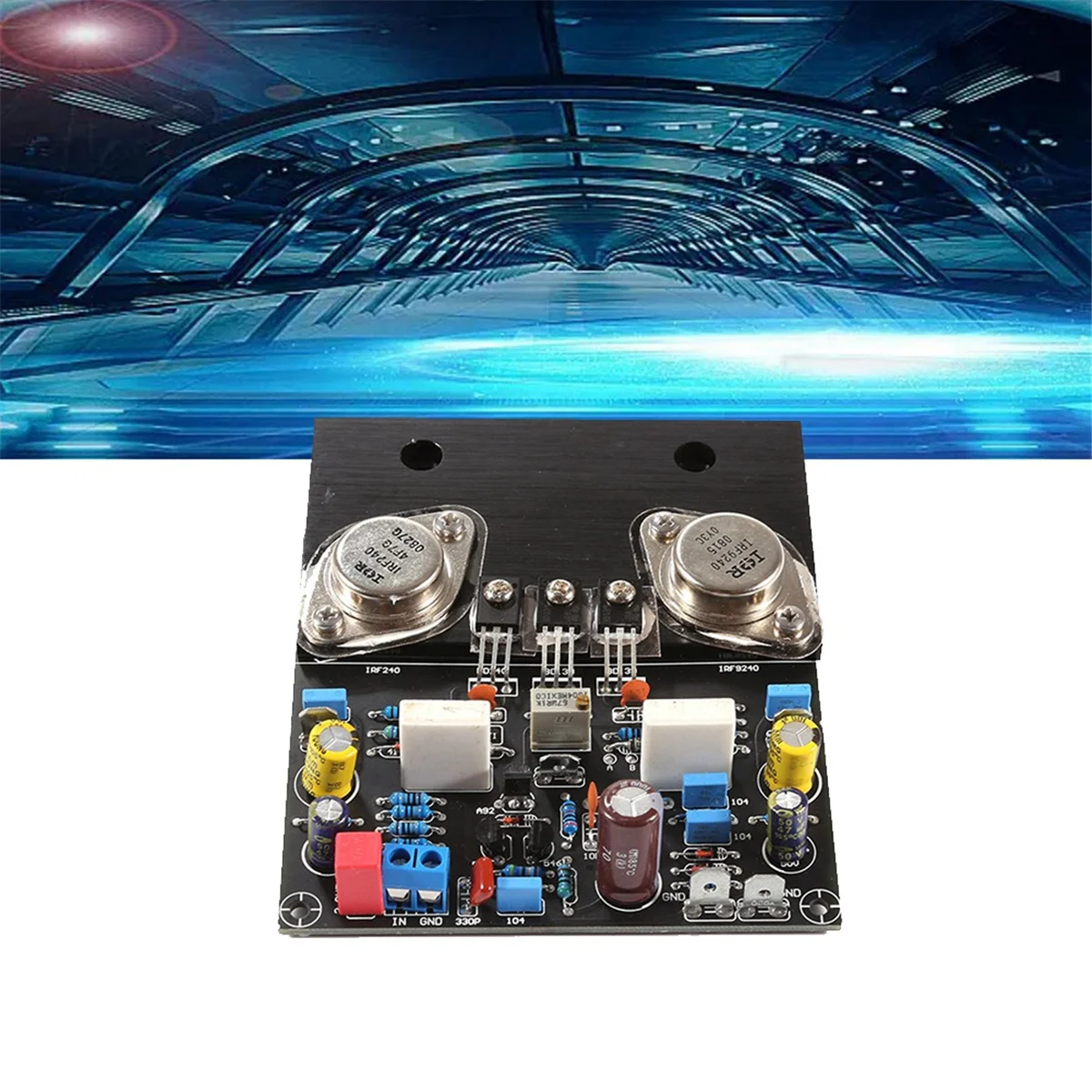 T06C-Power Amplifier Audio Board Module Gold Sealed IRF240 IRF9240 K20 Class A Subwoofer Amplifier Module