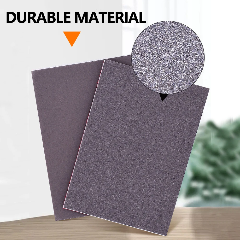 Papel de lija de espuma suave, 18 piezas, modelo de Metal, bloque de pulido de muebles, almohadillas portátiles ligeras de madera, esponja de lijado ultrafina