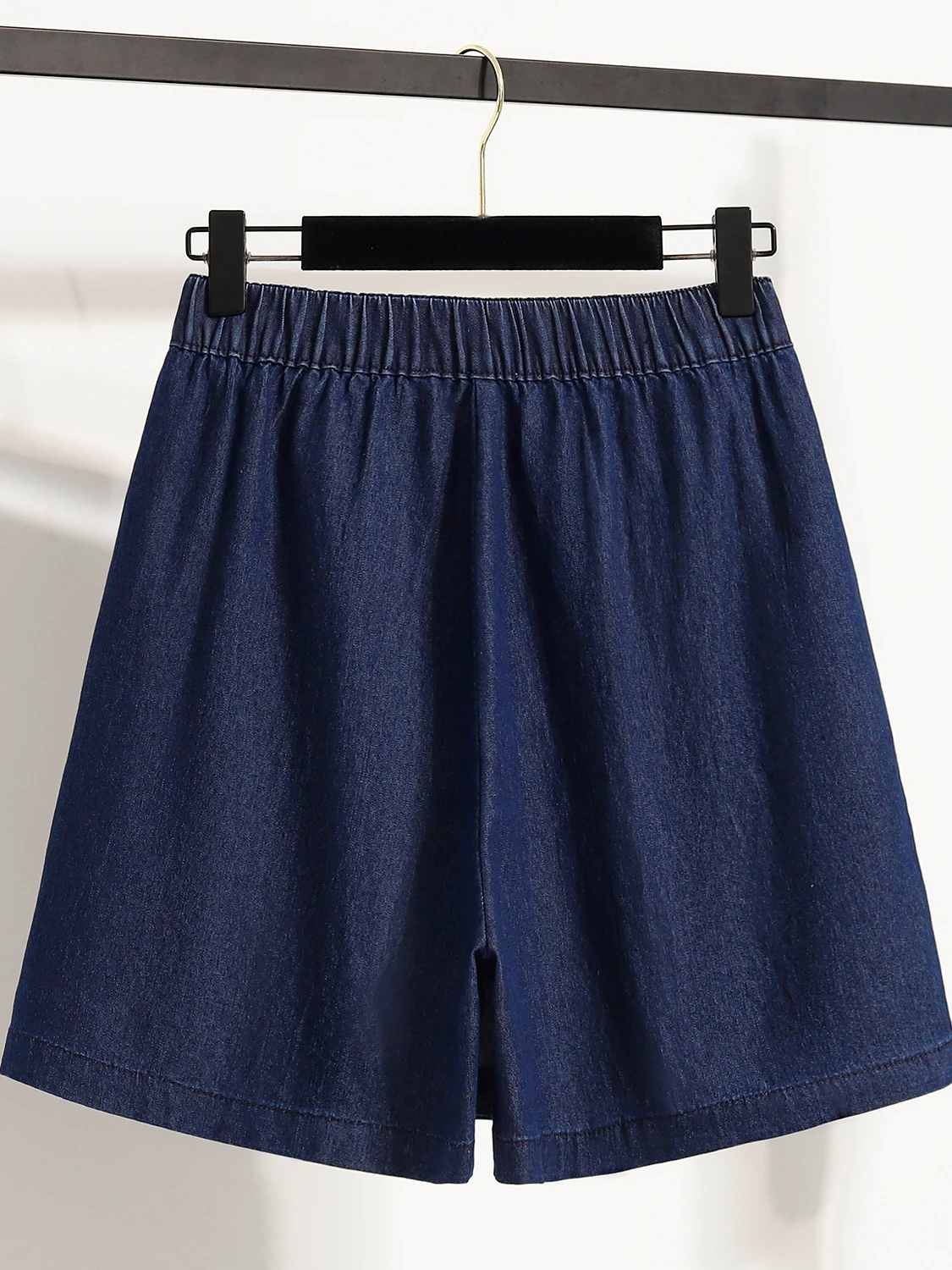 Celana Denim Terbeda Pas Longgar Wanita Musim Panas Celana Rok Kaki Lebar Pinggang Tinggi Antiringan Rok Orte Tidak Beraturan Antik