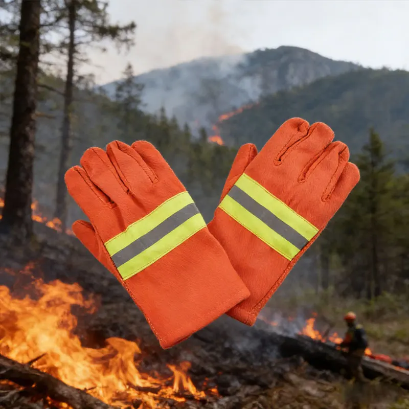 

Protective Gloves1 Pairs Safety Gloves Thicken Wear Resistant Gloves Fire Proof Fireman Gloves Fire Safety Activities Training