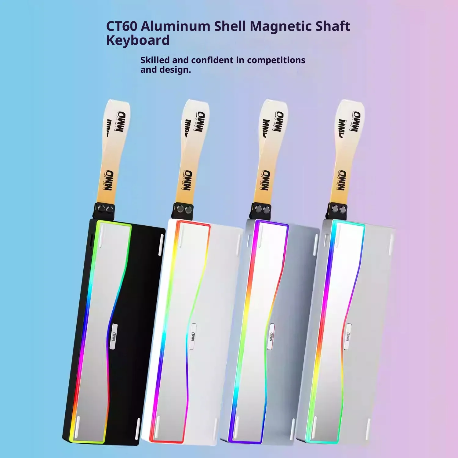 

MMD Aluminum GH60 Wooting 60HE AR60 Keyboard Case Shell 60% Layouts For Mad 60he Rakka H60 Win60HE GT60 Gaming Keyboard TOP