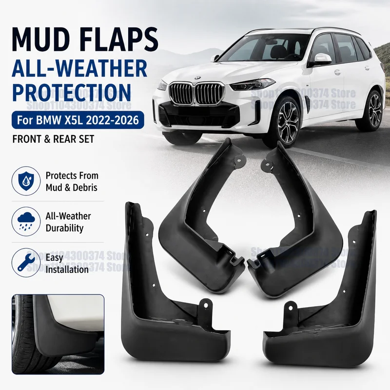 Mud Flaps For BMW X5L 2022-2026  Fender Mudguard Mud Flaps Guard Splash Flap Mudguards Car Accessories