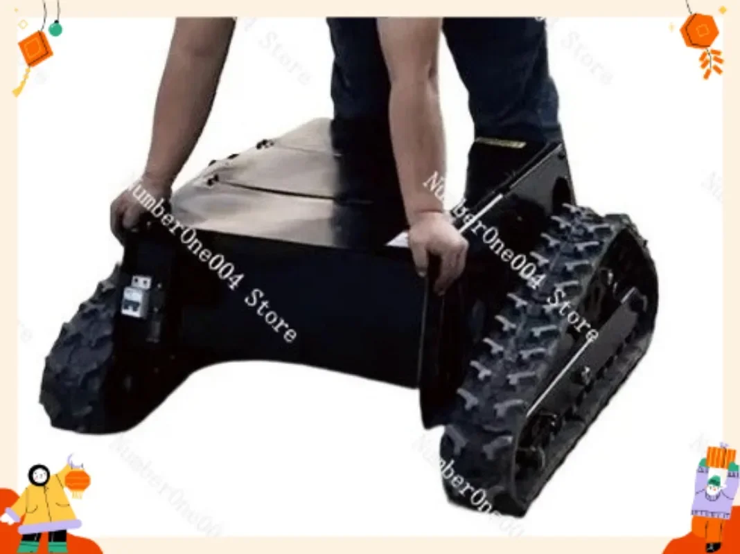 Small Remote Control Crawler Chassis Assembly Double Motor Transport for Orchard Farm Construction