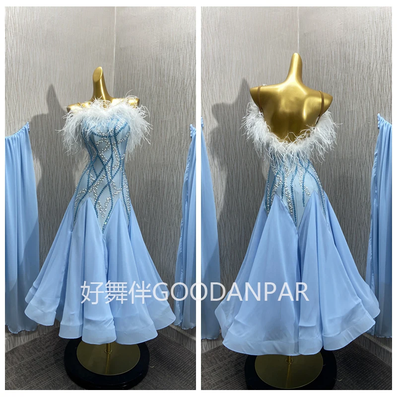 Waltz Ballroom Dance Dress Women Competition  Dance Ballroom Dancing Costume standard dance dress women competition 2024