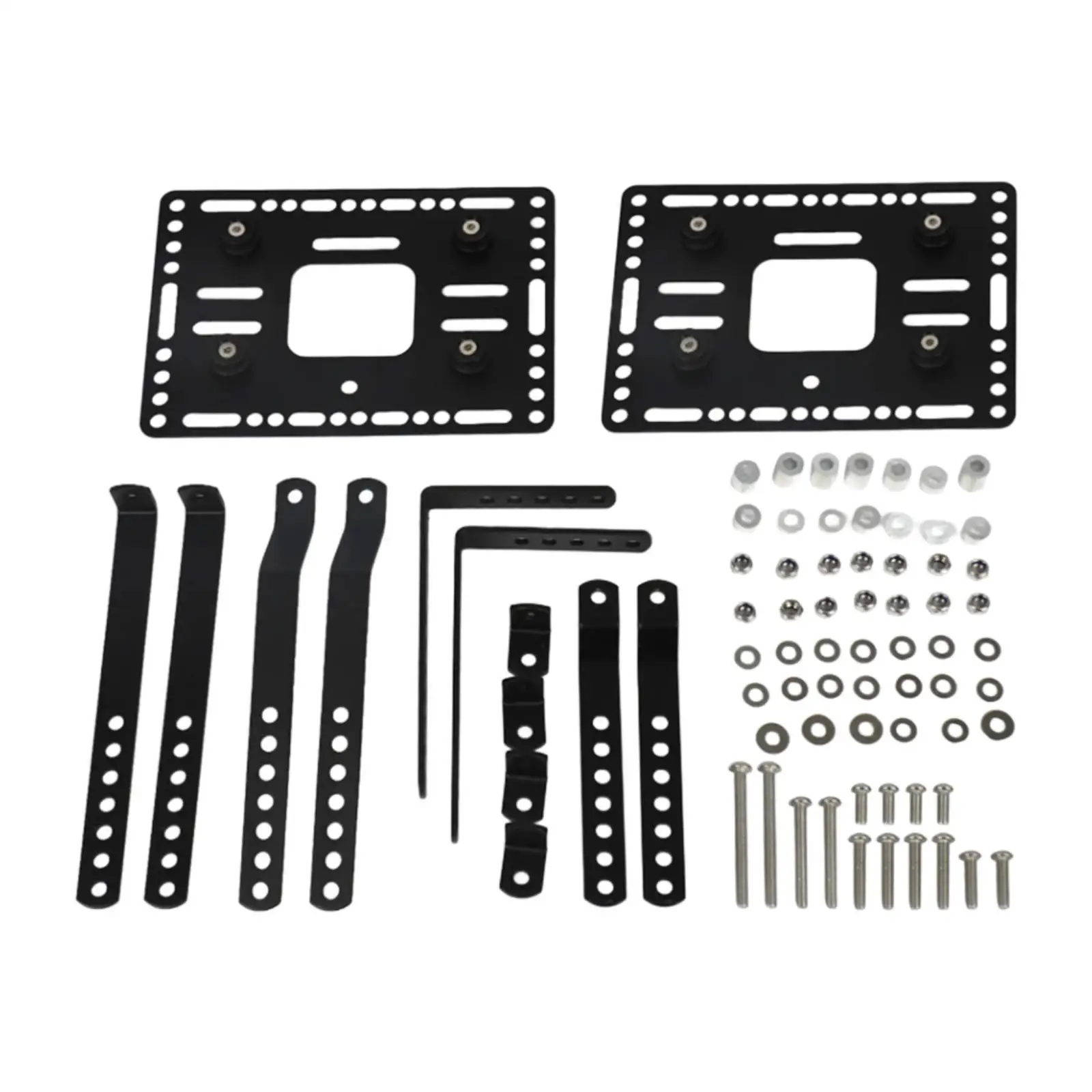 دراجة نارية صندوق جانبي دعم الرف الصلب السرج صندوق الجذع ، العالمي ، استبدال ، سبائك الألومنيوم دراجة نارية الجانب حالة دعم بار #2