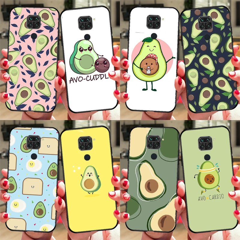 Lovely Avocado Case For Redmi Note 8 9 10 11 12 Pro Plus 10S 11S 12S Cover For Redmi 9C 10A 10C 12C Coque