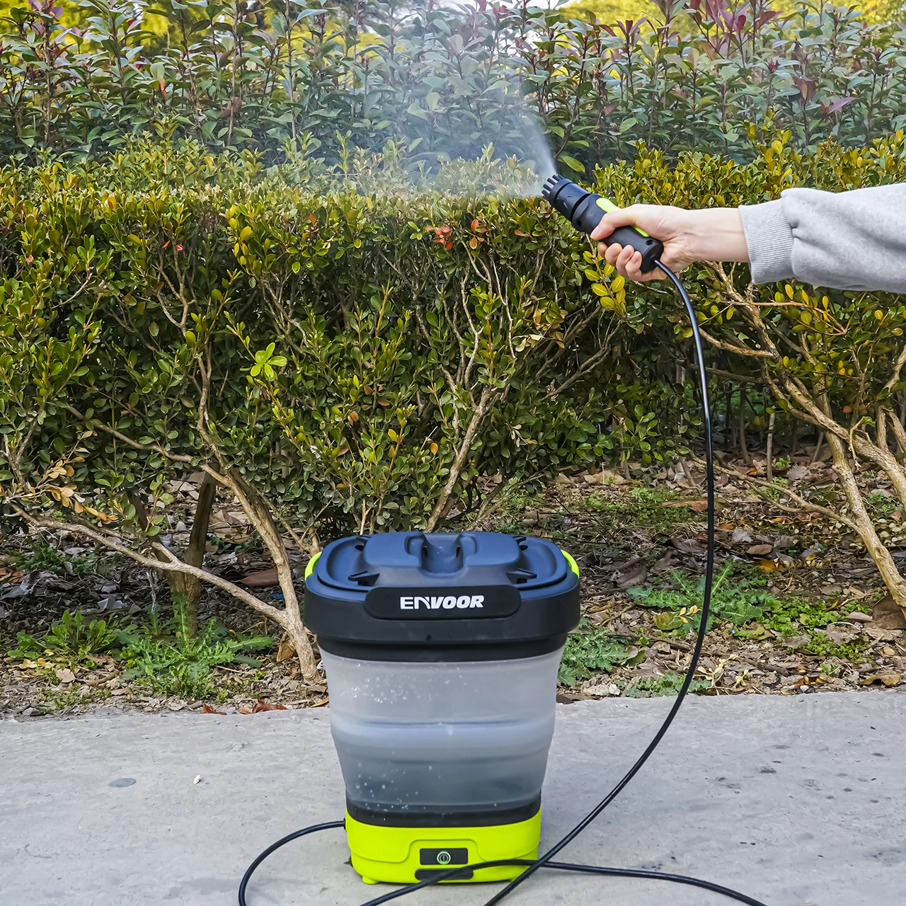 Foldable Electric Pressure Washer 12L Cordless Handheld Rechargeable Portable for Car Cleaning ODM