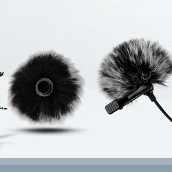 Lavalier Microphone Furry Windshield Mic Windshield Wind Muff Cover Foam Filter Sponge Microphone Windproof Cover For 5-12/15mm