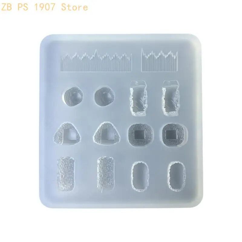 

Thick Sushi Accessories Mold Handmade Jewelry Mould Silicone Epoxy Resin Mould 55KA
