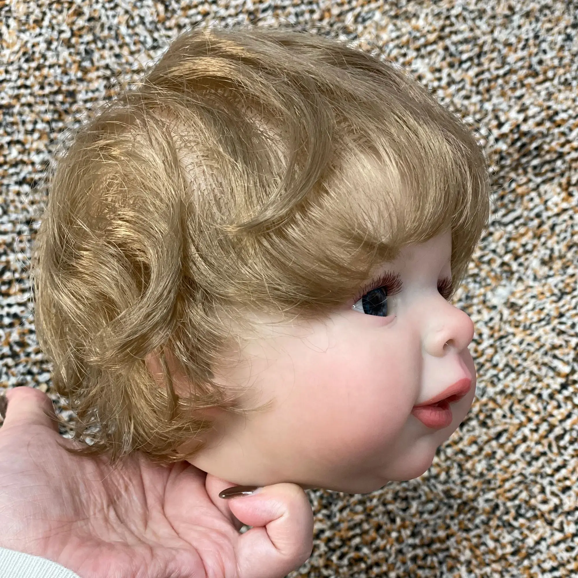 18 인치 Jaylan 비닐 소녀 비비 다시 태어난 인형 수제 페인트 미완성 DIY 신생아 인형 비닐 부품 액세서리 Pеборн готовый