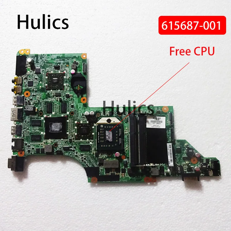 

Hulics Used 615687-001 For Hp Pavilion DV7 DV7T DV7-4000 Laptop Motherboard DA0LX8MB6D1 DA0LX8MB6E1 Main Board