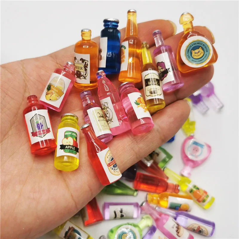 25Pcs DIY Luminous Ornaments Home Furnishing Mini Small Bottles Model Shooting Scene Props Home Decoration Random Delivery