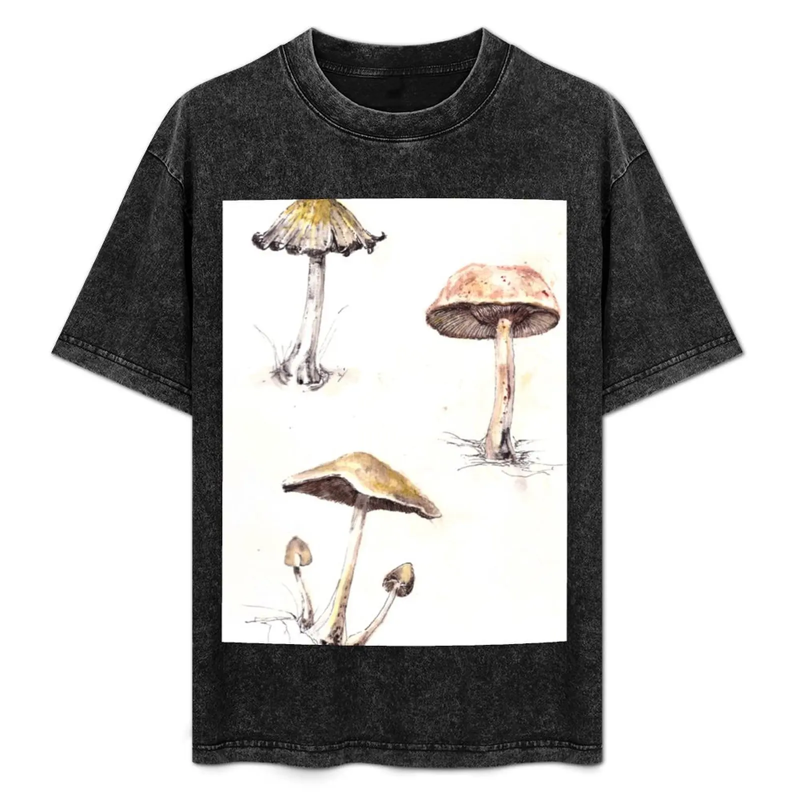 

Mushrooms T-Shirt Fashion Print Casual Short Sleeve