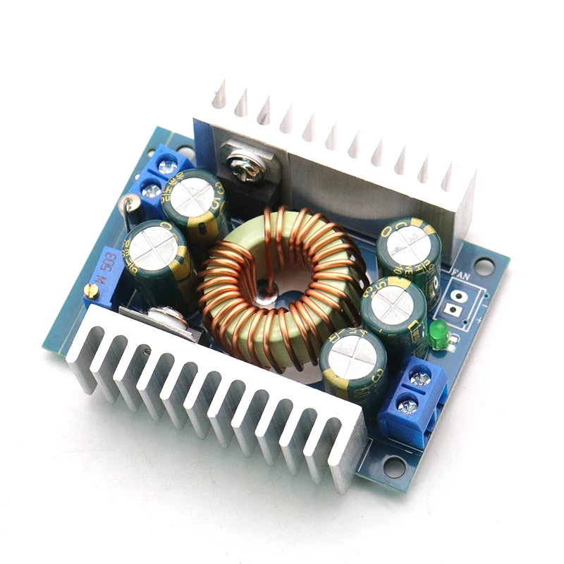 Módulo ajustável Step-Down, módulo do poder do veículo da eficiência elevada, eficiência elevada de 95%, 12A, DC-DC