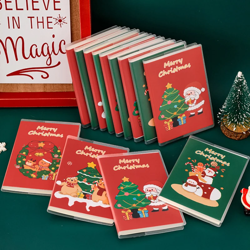 Cartone animato carino A7 Libro tascabile di Natale Mini blocco note creativo Blocco note per studenti di moda Forniture per ufficio Regali di cancelleria per studenti