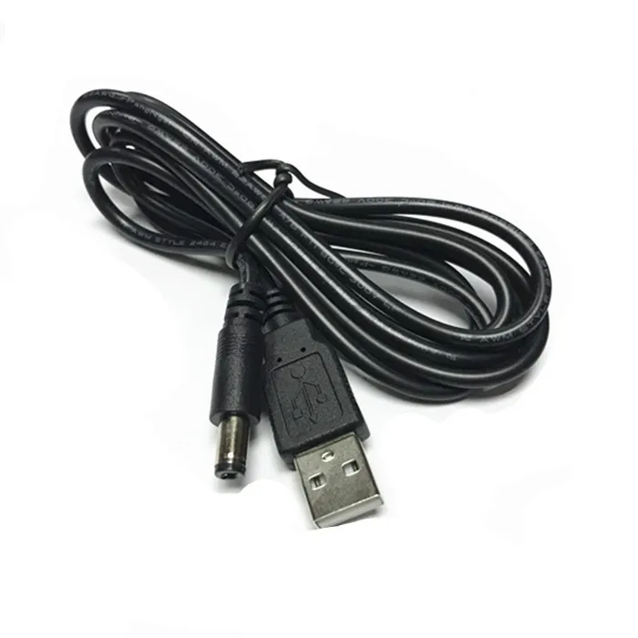 Pure Copper 12v Full Copper Usb To Dc 5.5*2.1mm Charging Line Supply Line Dc Power Cord For CCTV Charging 1.5m 3m