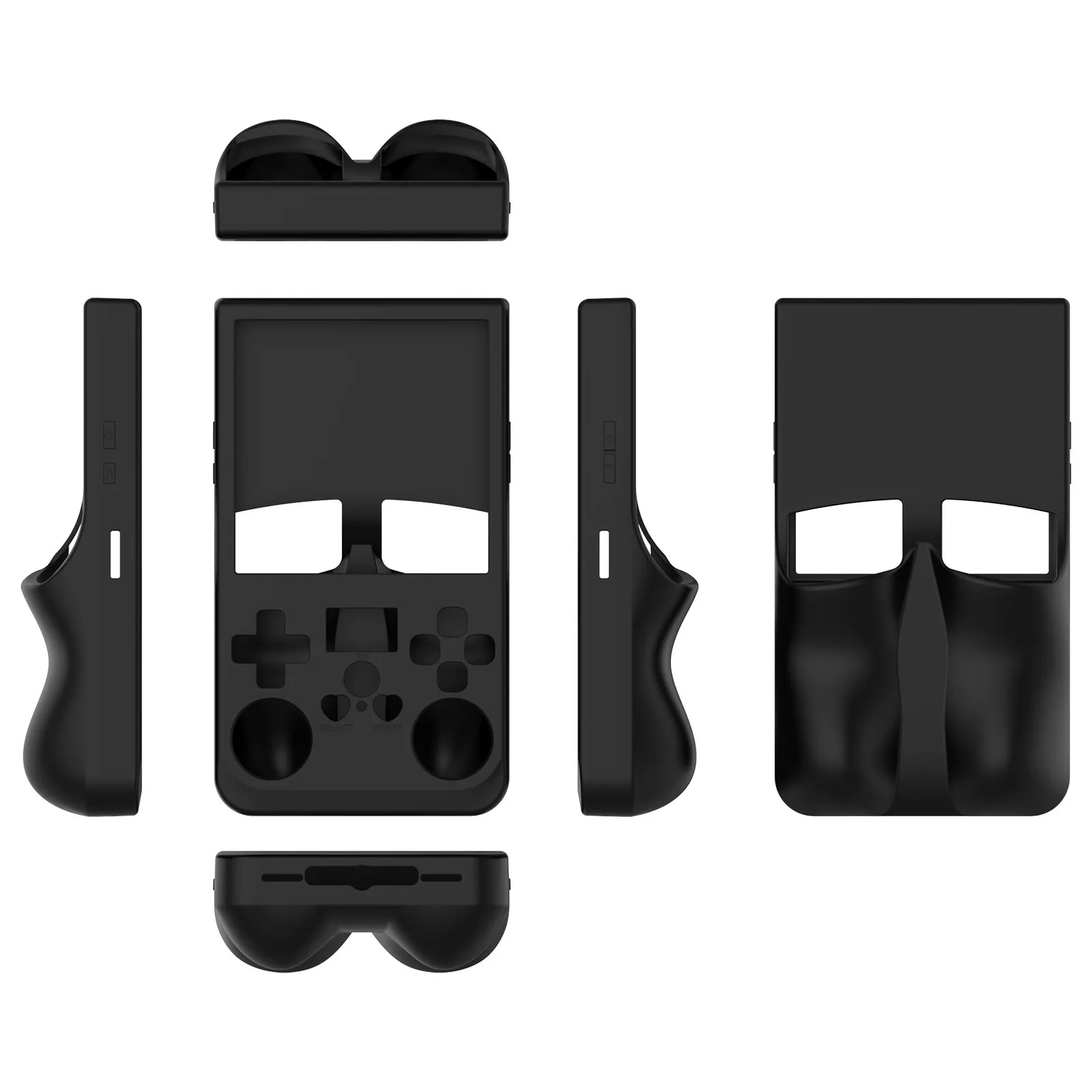 For R36 MAX Gaming Console Silicone Protective Case Simple Solid Color Drop Protection Cover